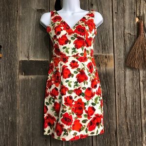 Red Floral Dress